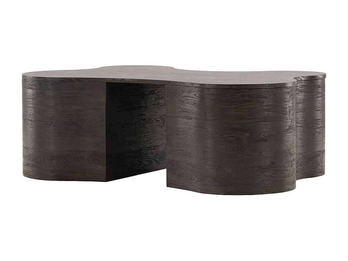 Table Basse Design "Larvik" 130cm Marron Foncé