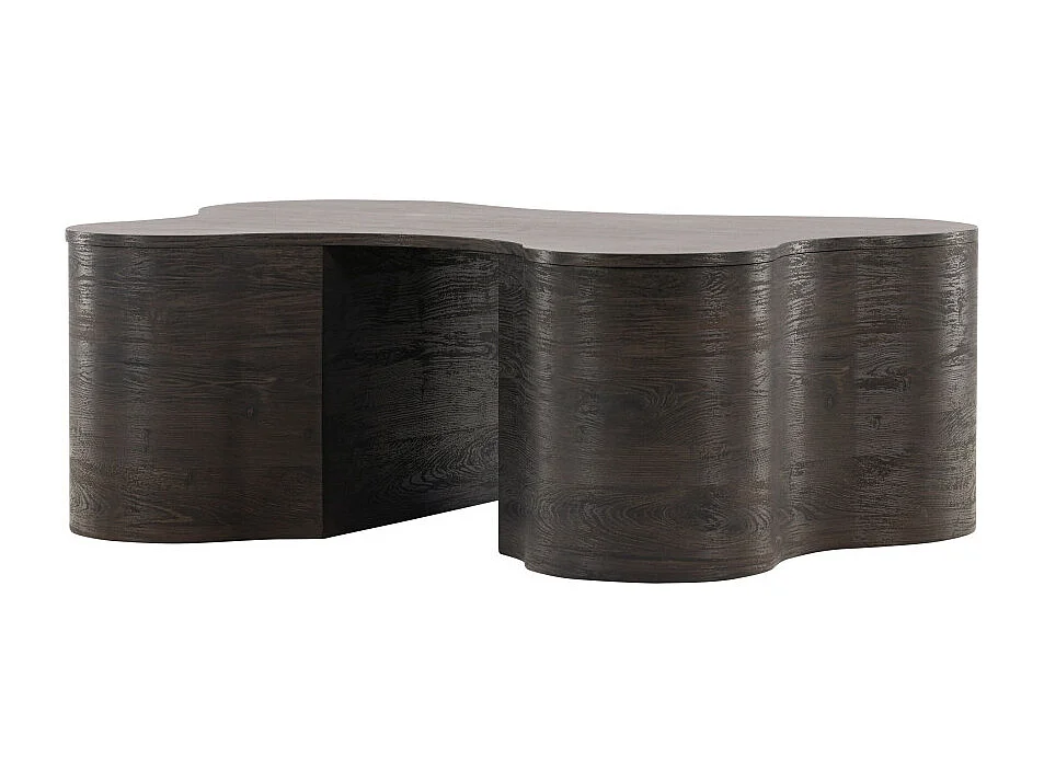 Table Basse Design "Larvik" 130cm Marron Foncé