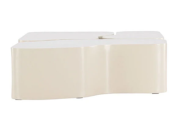 Nordland table basse ensemble de 3 beige.