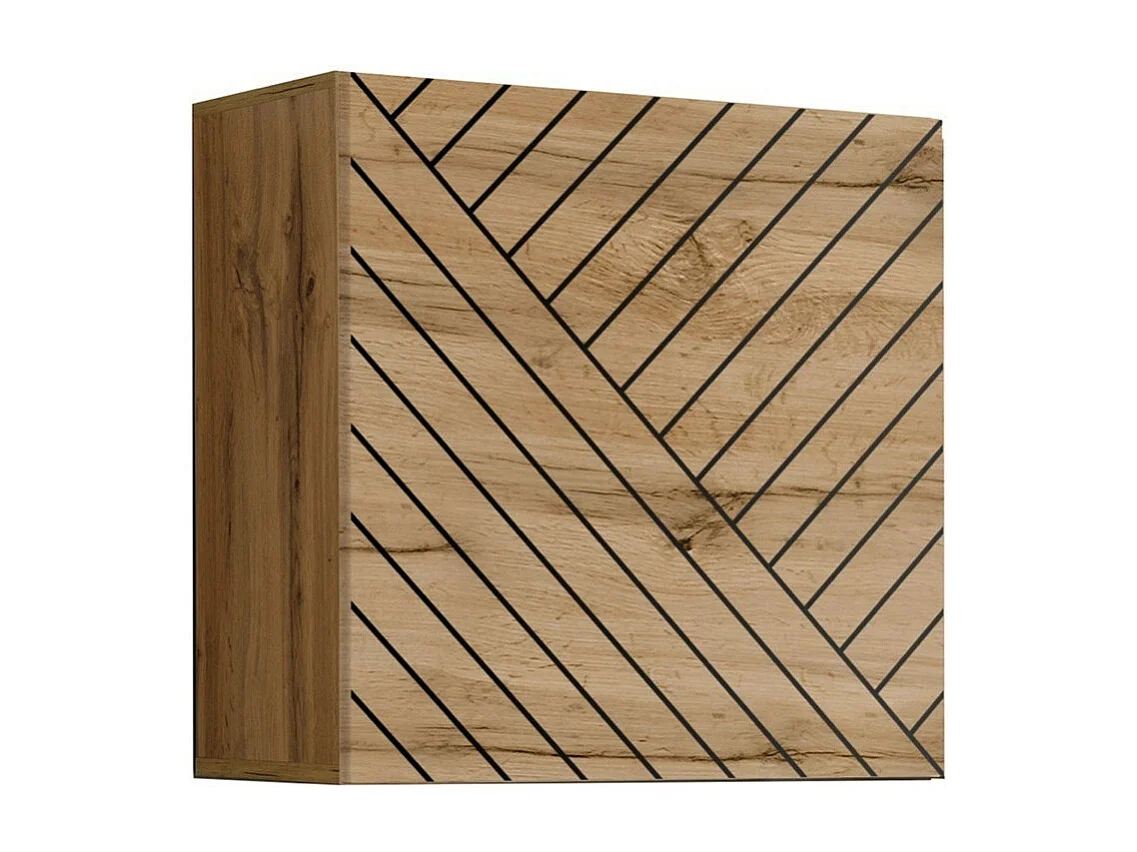 Design woonkamermeubelset collectie SWITCH VII, eiken kleur met gefreesde afwerkingen.