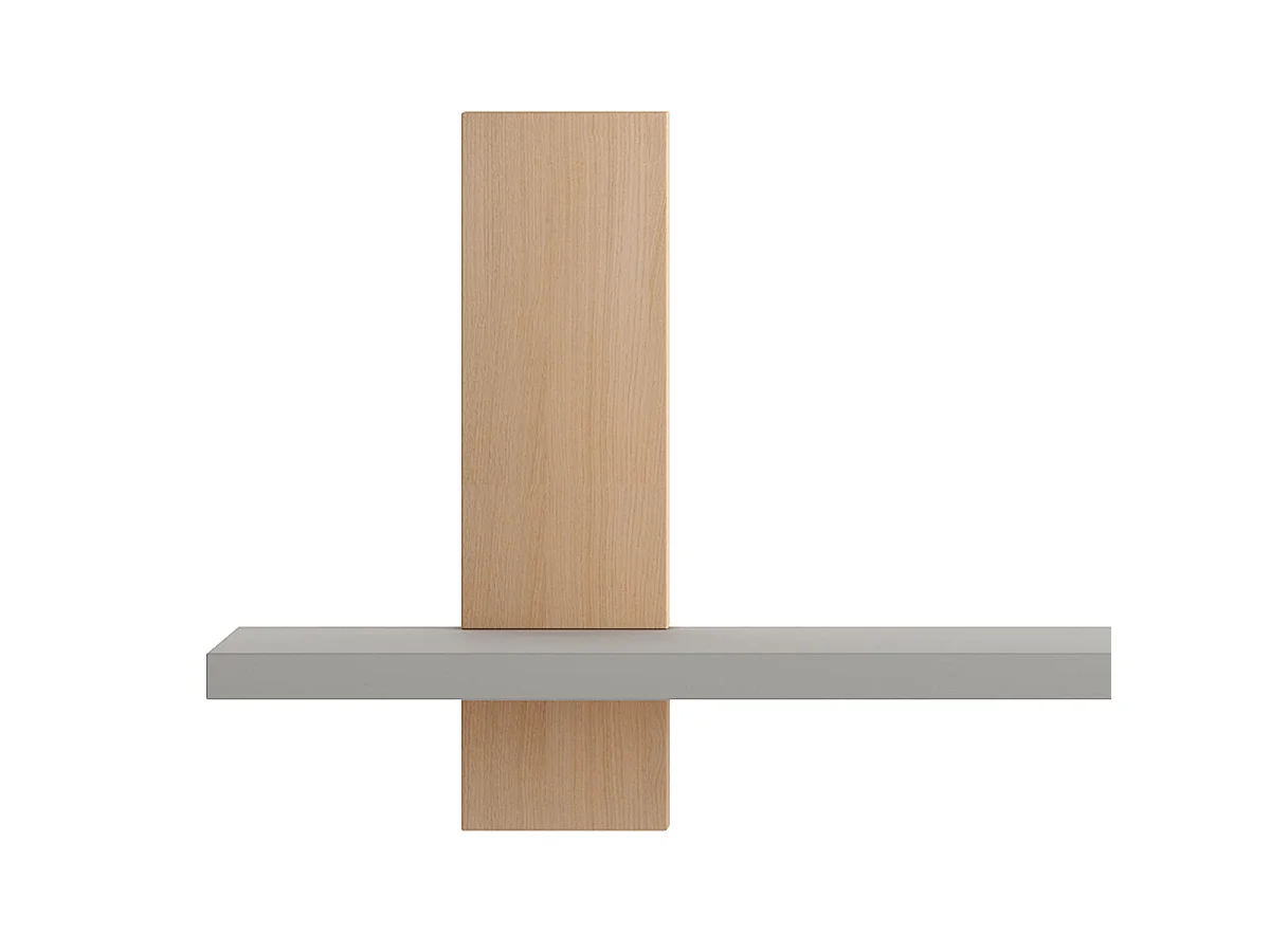 Étagère Swing Gris et bois