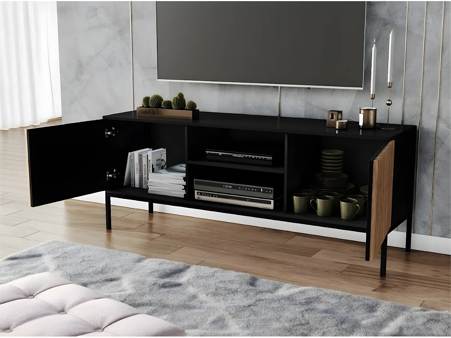 TV Lowboard Noville/Braun&Schwarz/An Lager