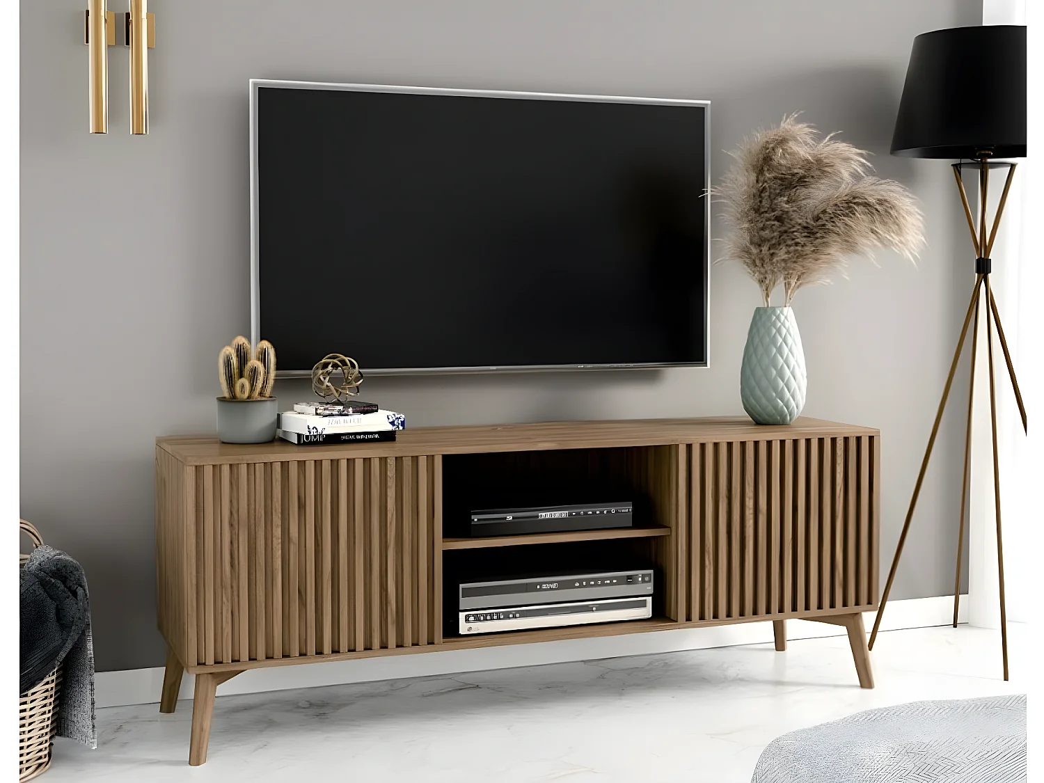 TV Lowboard Seewen/Braun/An Lager