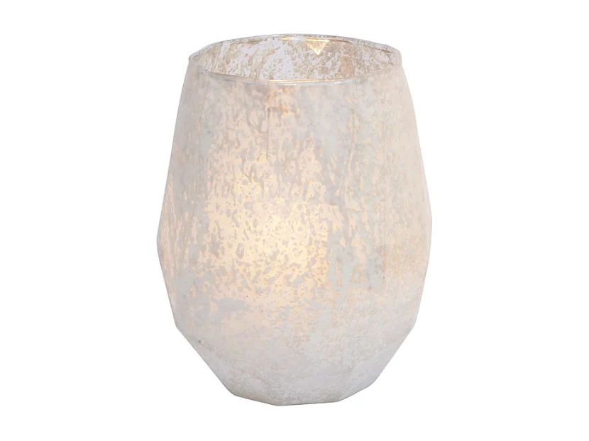 Photophore Snowy Moyen Format - Rouge / 13 cm