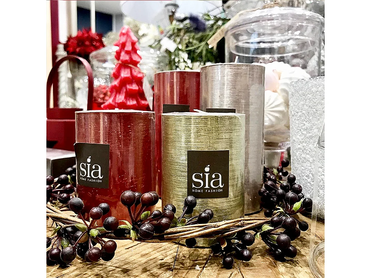 Bougie Stripes S - Orange