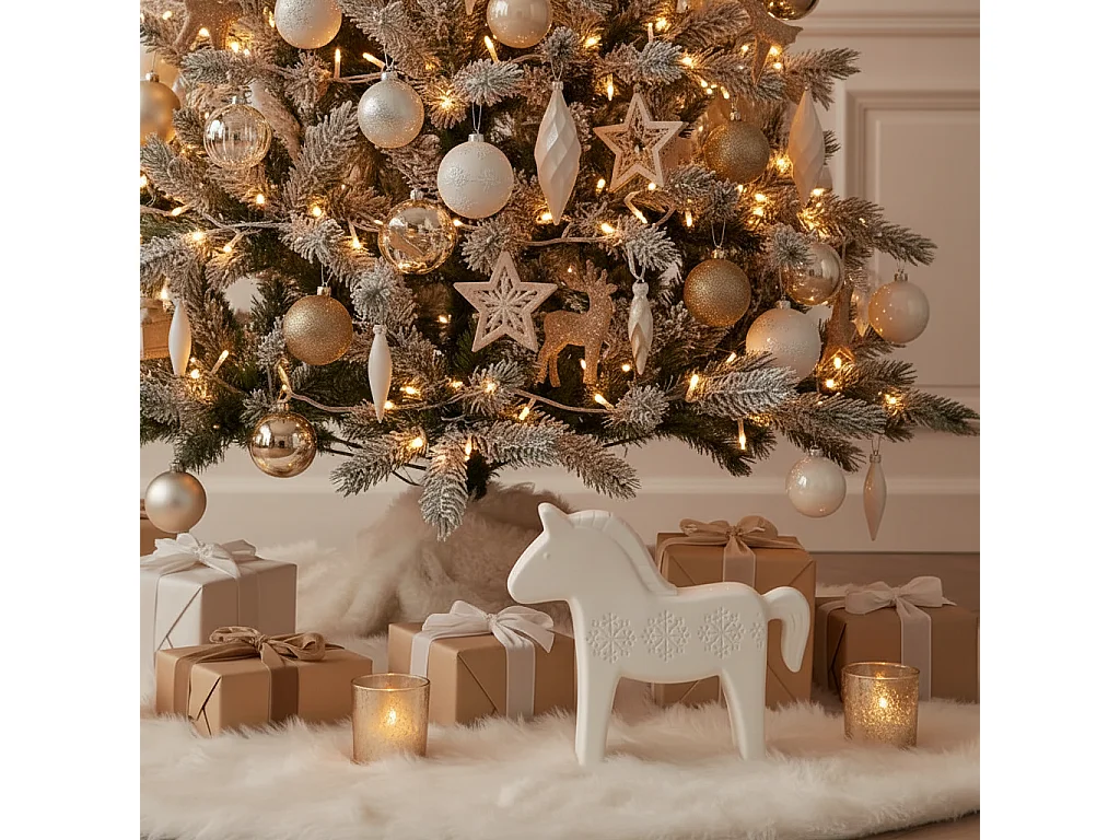 Statue Cheval - Blanc