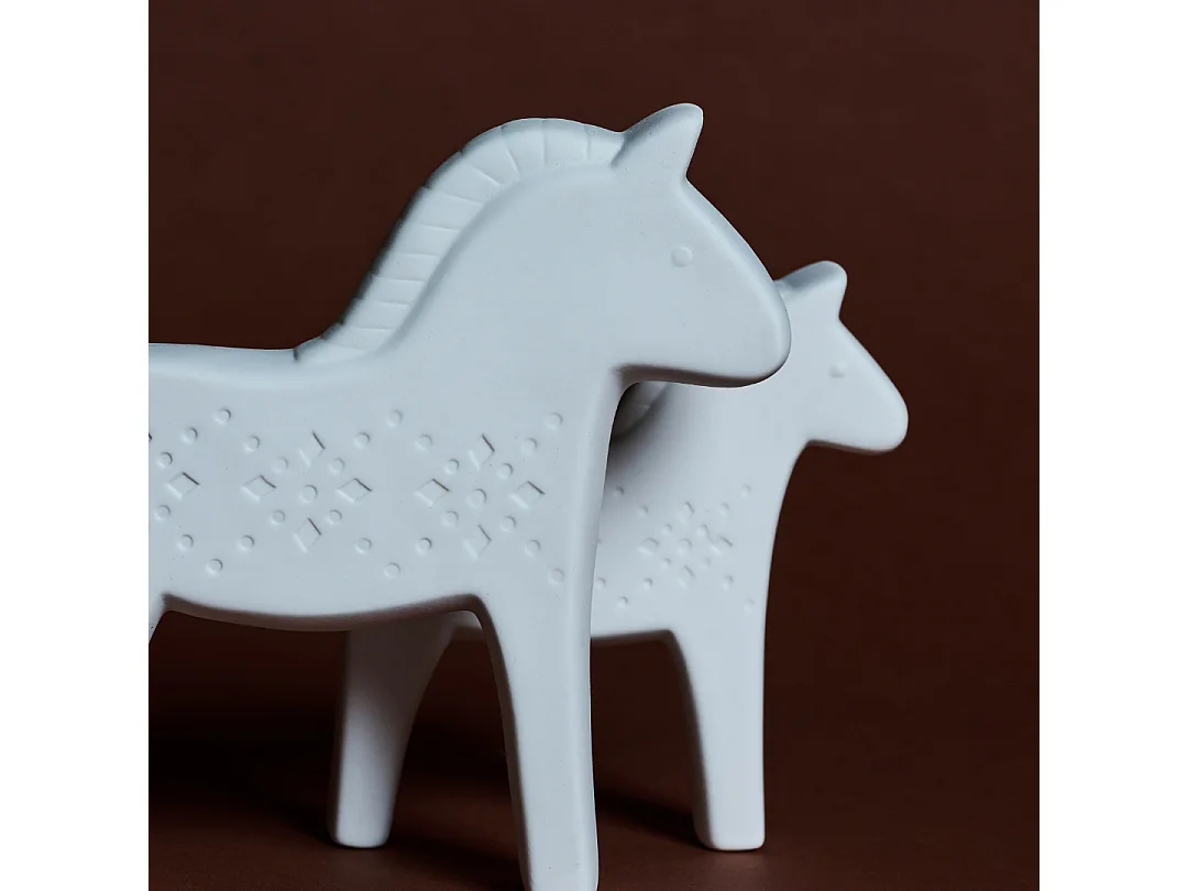 Statue Cheval - Blanc