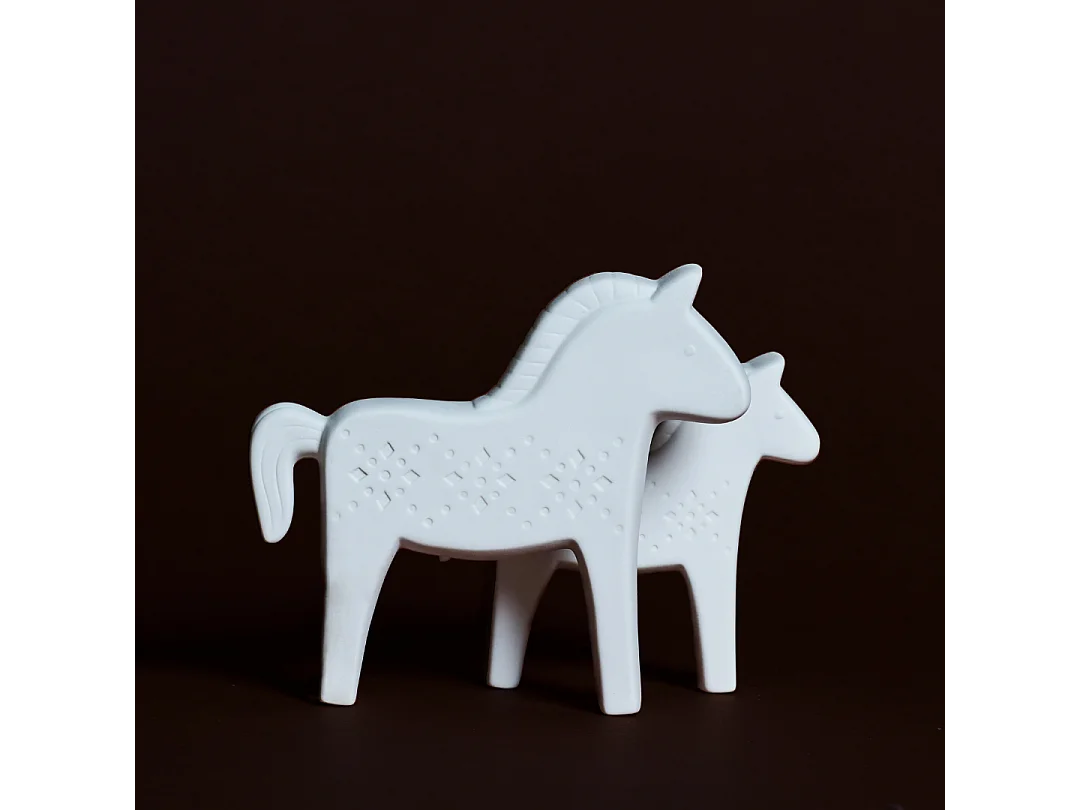 Statue Cheval - Blanc