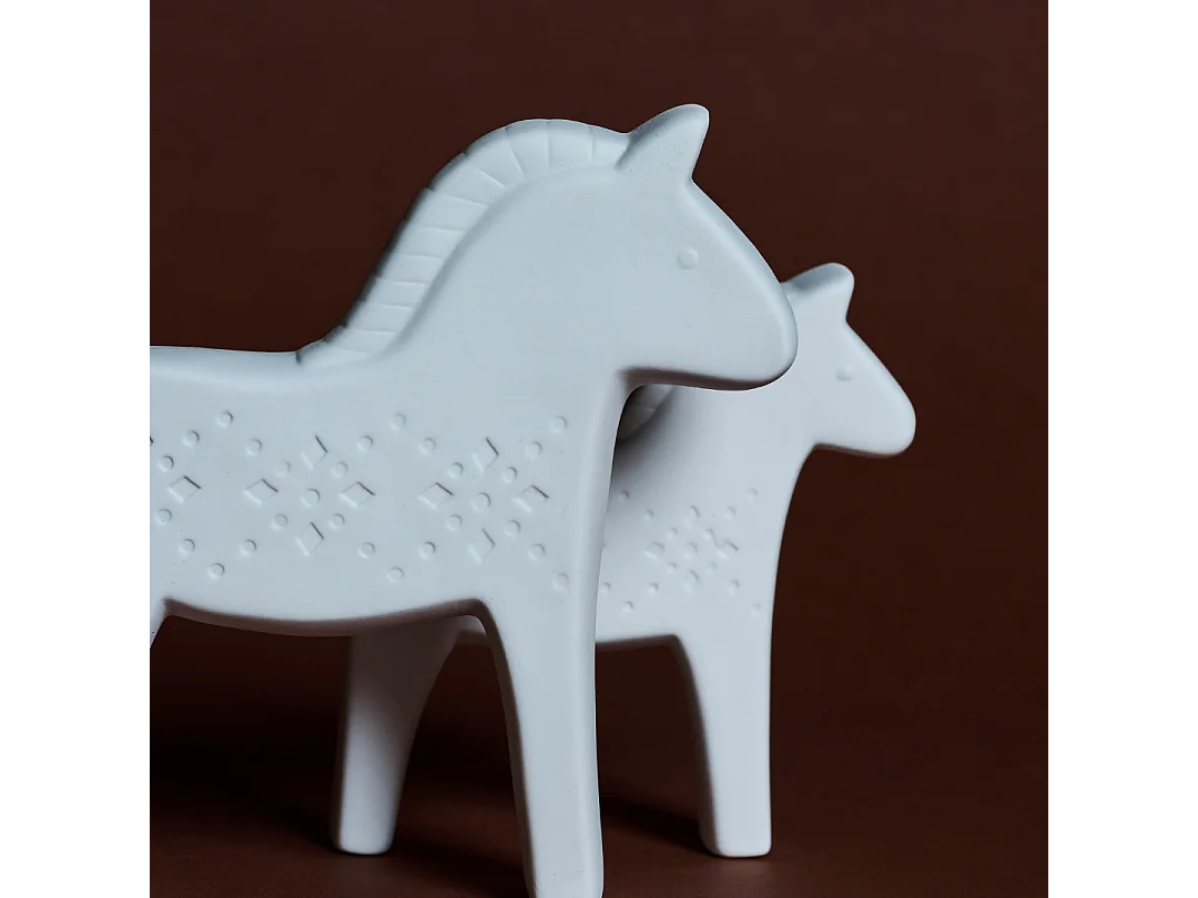 Statue Cheval - Blanc