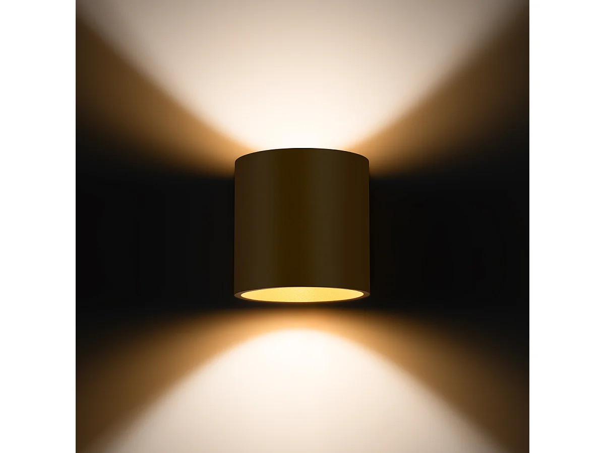 Applique Orbis Minimaliste En Acier - 1 Sources Lumineuses - L.10 X H.10 Cm - Doré