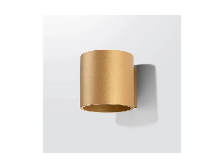Applique Orbis Minimaliste En Acier - 1 Sources Lumineuses - L.10 X H.10 Cm - Doré