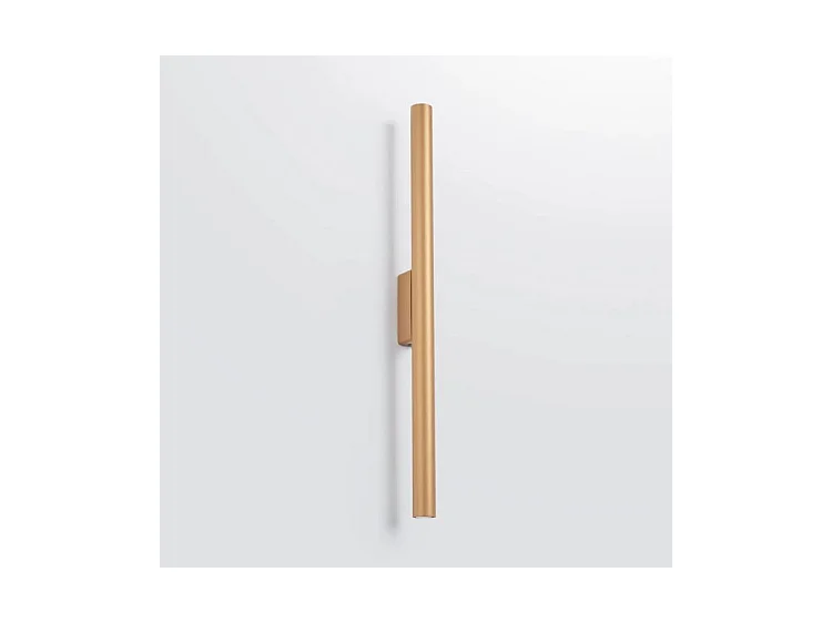 Appliques Pastelo Moderne En Acier - 2 Sources Lumineuses - L.2,5 X H.50 Cm - Doré