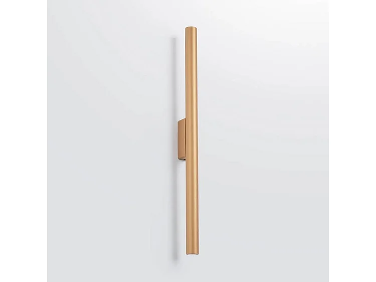 Lámparas De Pared Pastelo Moderno De Acero - 2 Fuentes Luminosas - L.2,5 X A.50 Cm - Dorado