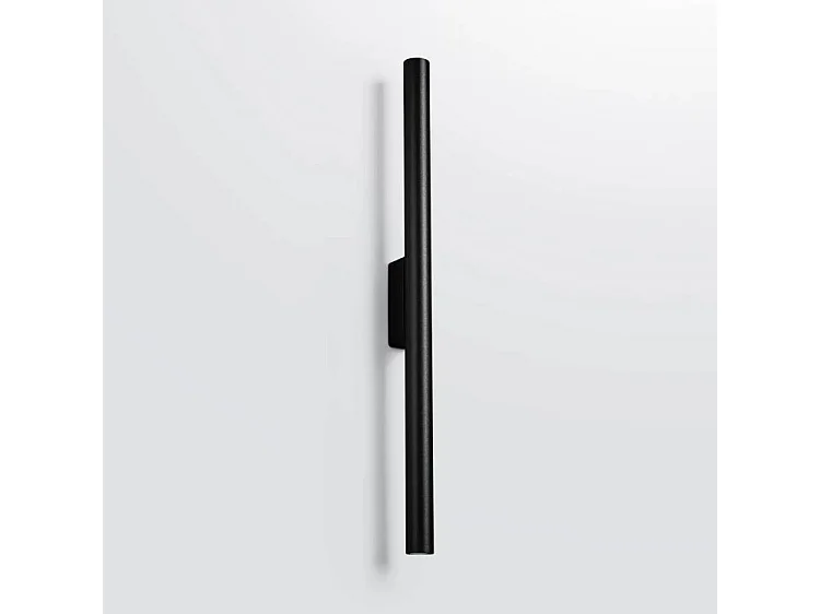 Lampade Da Parete Pastelo Moderno Di Acciaio - 2 Sorgenti Luminose - L.2,5 X A.50 Cm - Nero