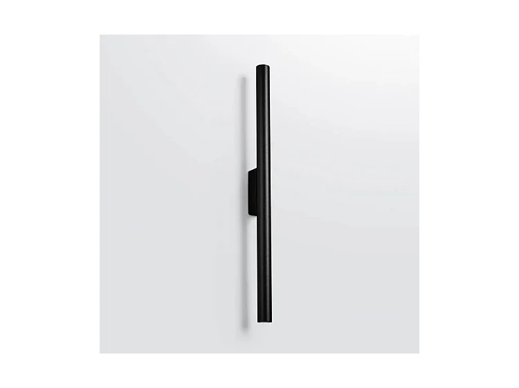Appliques Pastelo Moderne En Acier - 2 Sources Lumineuses - L.2,5 X H.50 Cm - Noir