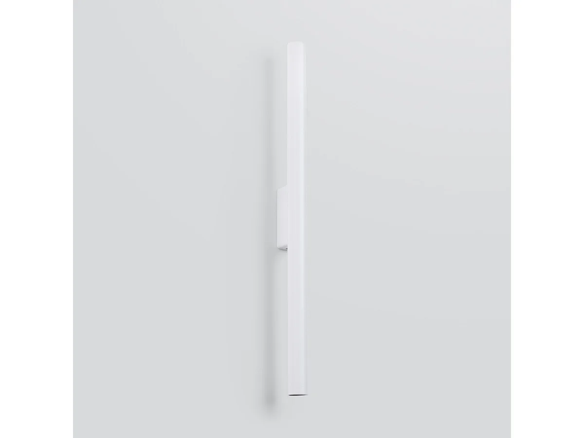 Applique Pastelo Moderne En Acier - 2 Sources Lumineuses - L.2,5 X H.50 Cm - Blanc