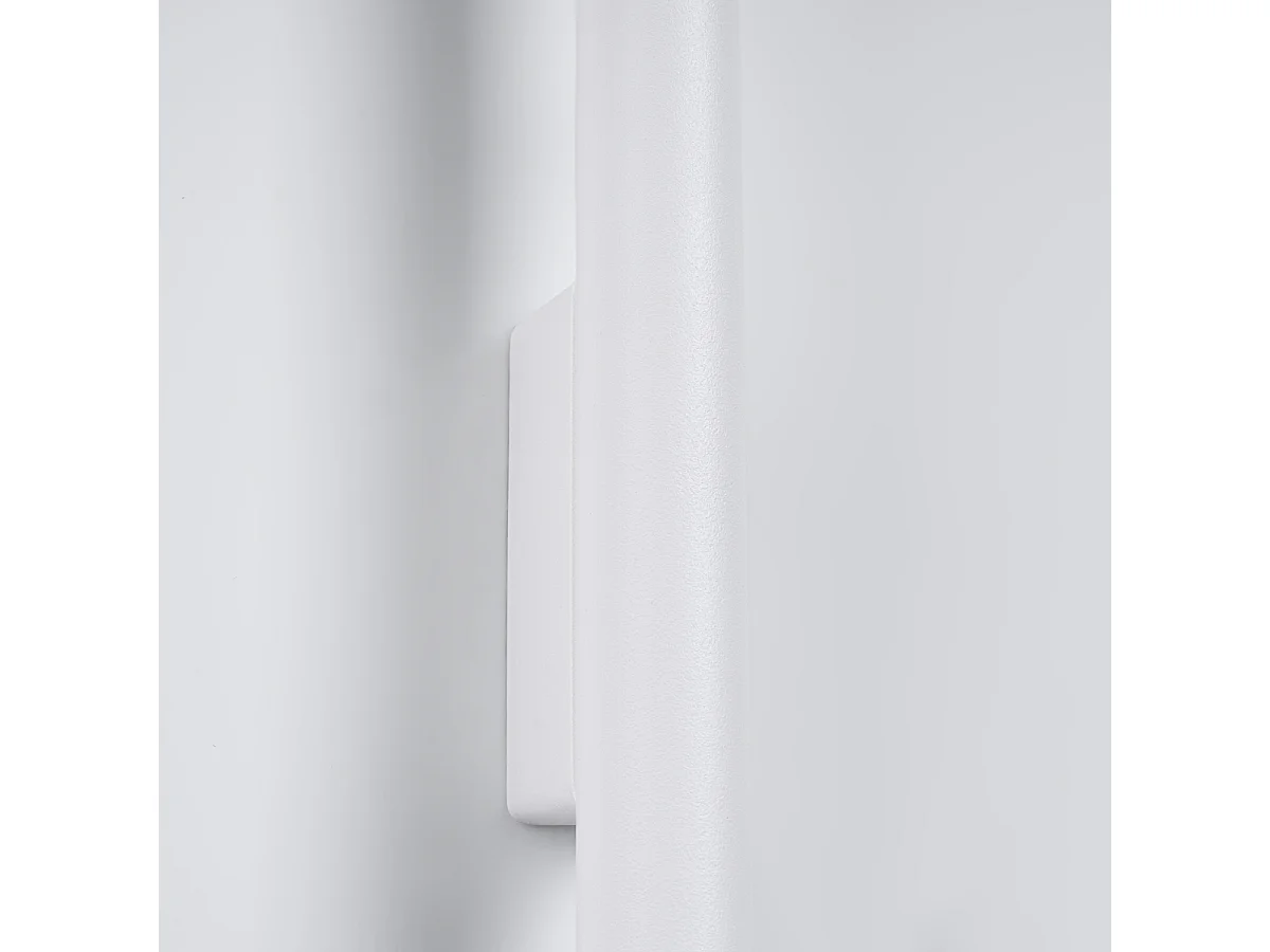 Applique Pastelo Moderne En Acier - 2 Sources Lumineuses - L.2,5 X H.50 Cm - Blanc