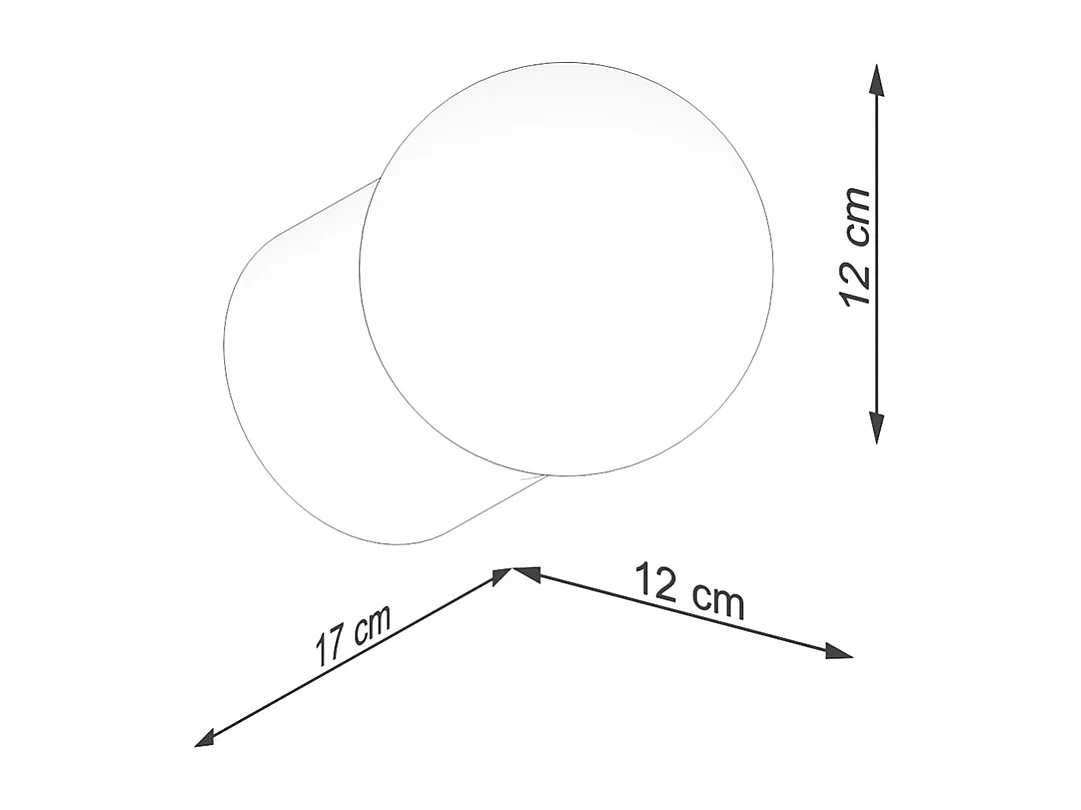 Lampade Da Parete Boomo Moderno Di Legna - 1 Sorgenti Luminose - L.12 X A.12 Cm - Legno Naturale