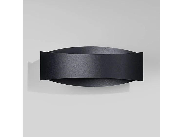 Kinkiety Nowoczesny Toni, Stal - 1 Źródło - L.12 X H.12 Cm - Czarny