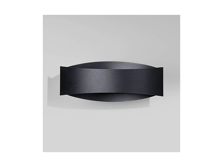 Appliques Toni Moderne En Acier - 1 Sources Lumineuses - L.12 X H.12 Cm - Noir