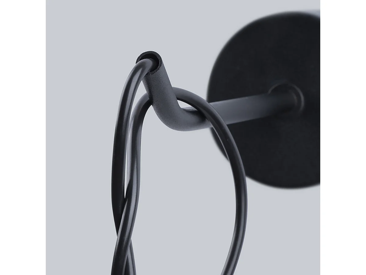 Appliques Neso Minimaliste En Pvc/Béton - 1 Sources Lumineuses - L.8 X H.50 Cm - Gris Noir