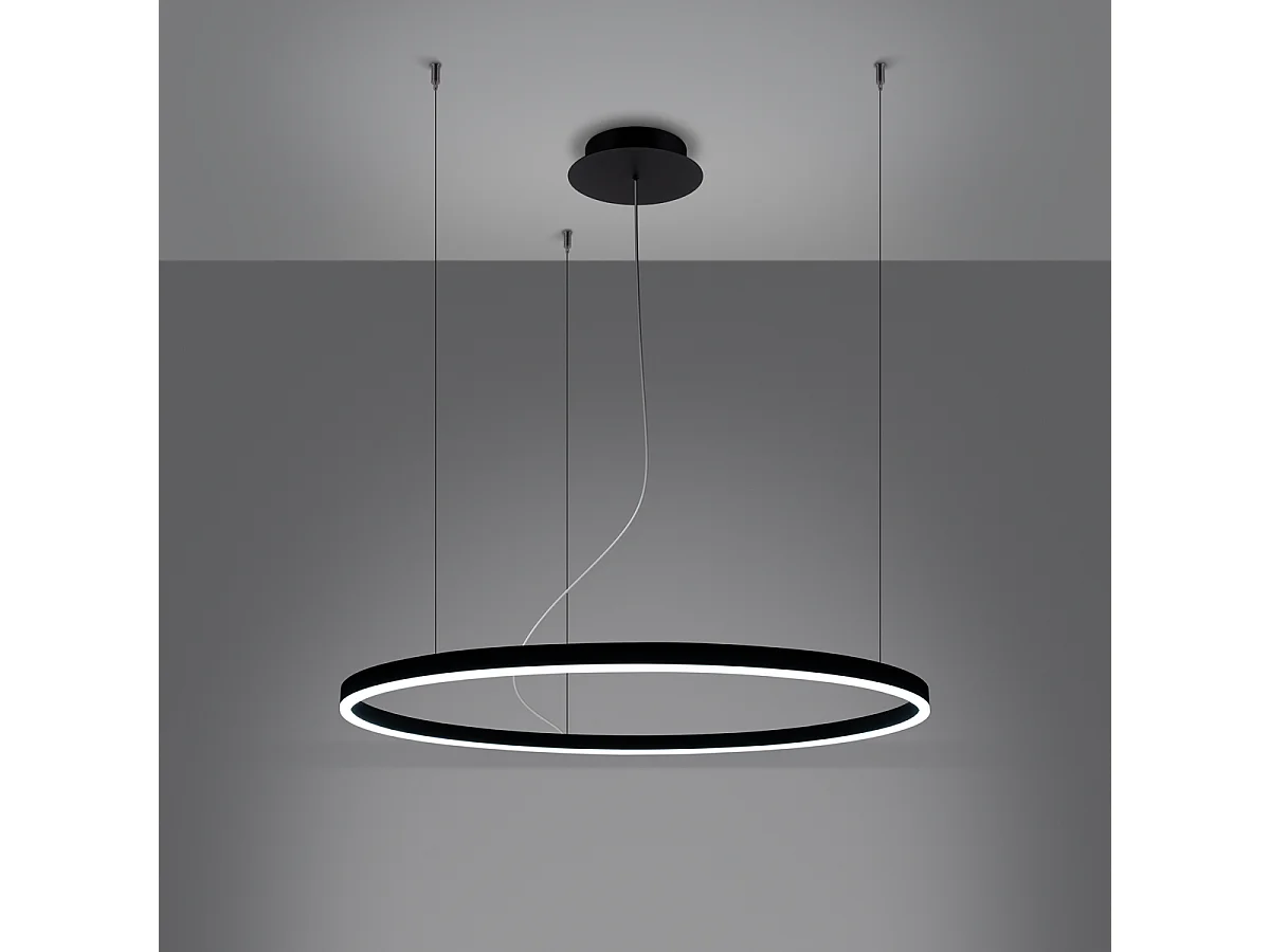 Żyrandol ODA 80 czarny LED 4000K