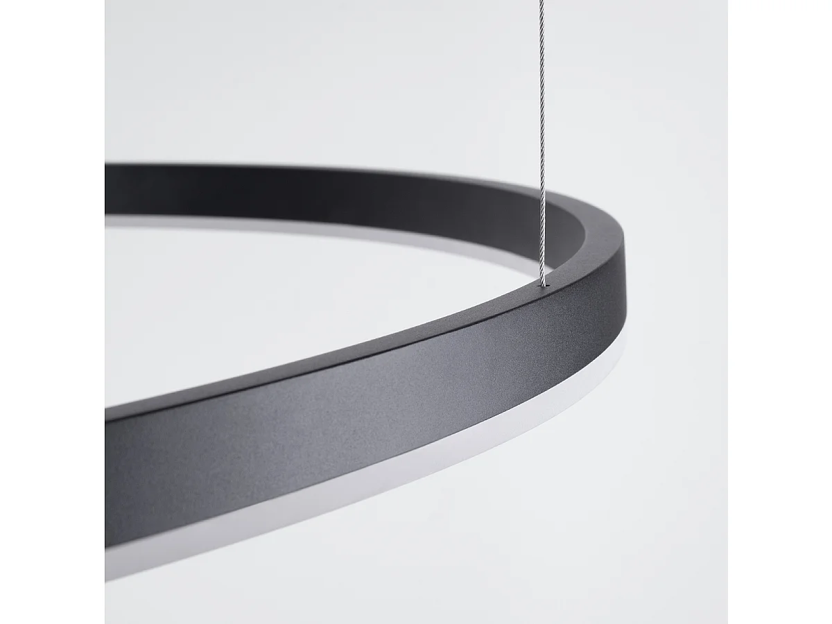 Żyrandol ODA 80 czarny LED 4000K