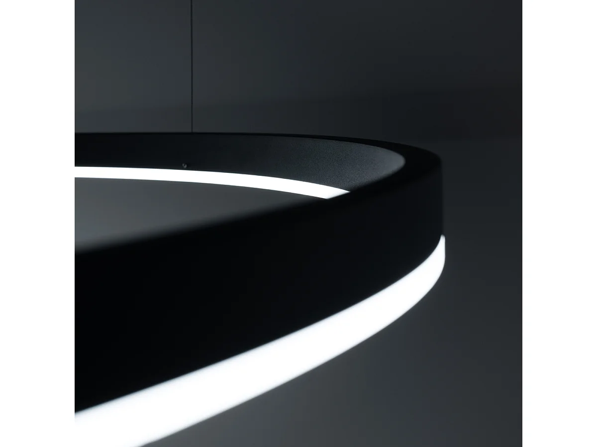 Żyrandol ODA 80 czarny LED 4000K