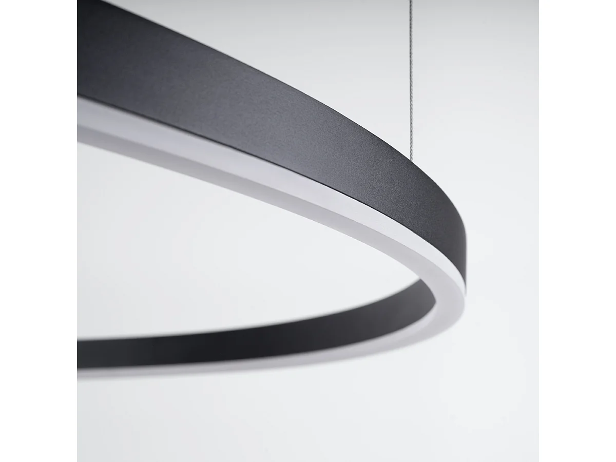 Żyrandol ODA 80 czarny LED 4000K