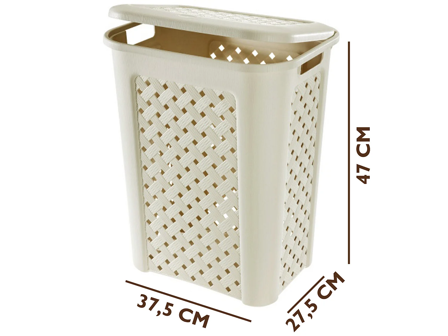 Panier à linge Arianna 30 litres Modèle Angora