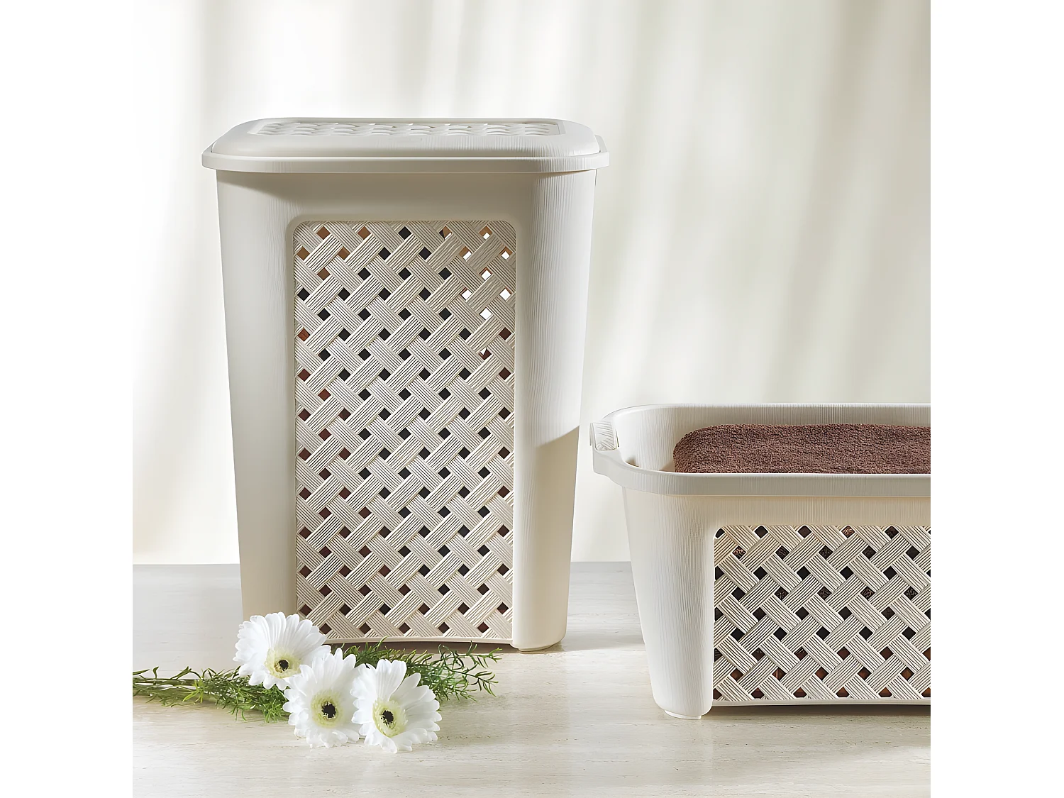 Panier à linge Arianna 30 litres Modèle Angora