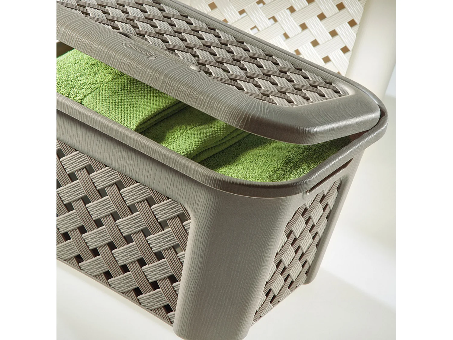 Panier Arianna avec couvercle Modèle Angora