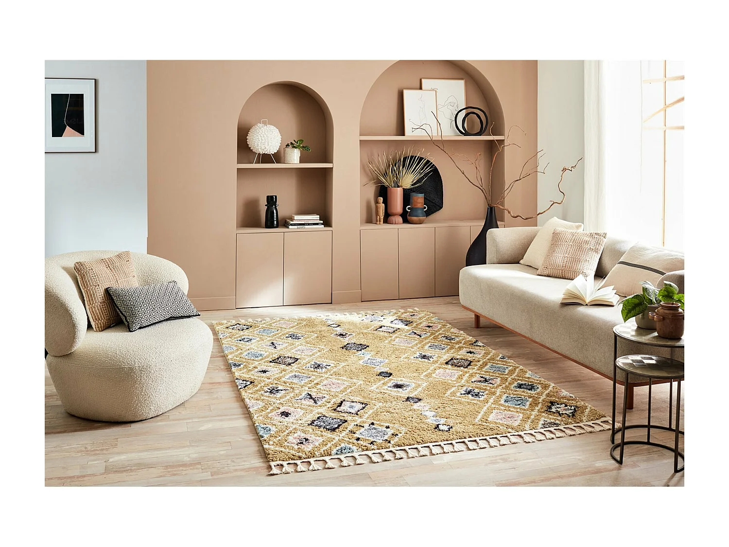 Tapis tissé Intérieur Delya Berbère - 160 x 230 cm