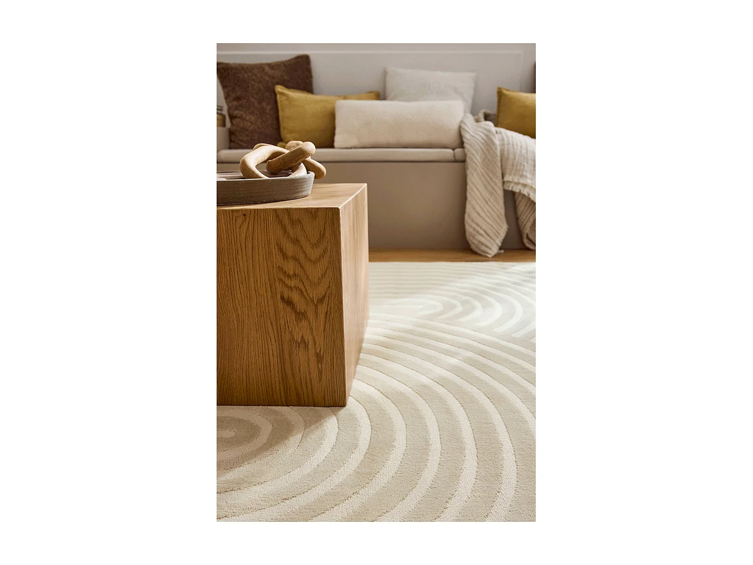 Tapis tissé Intérieur Bianca Graphique - 200 x 290 cm