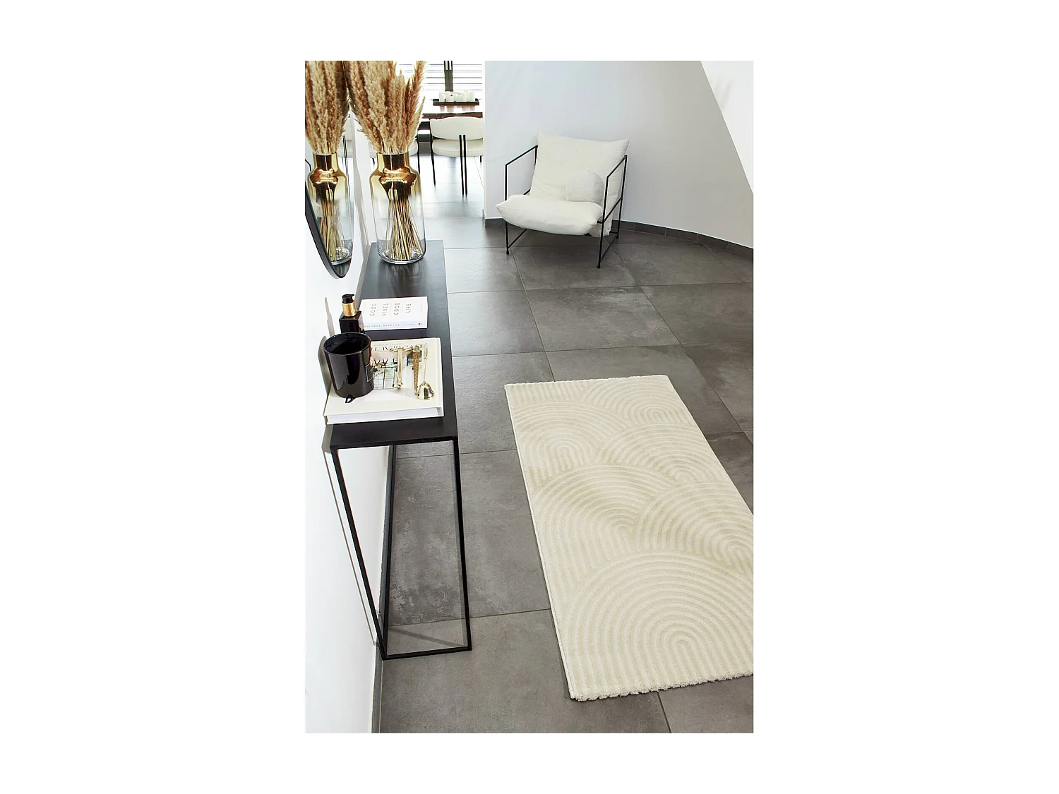 Tapis tissé Intérieur Bianca Graphique - 200 x 290 cm