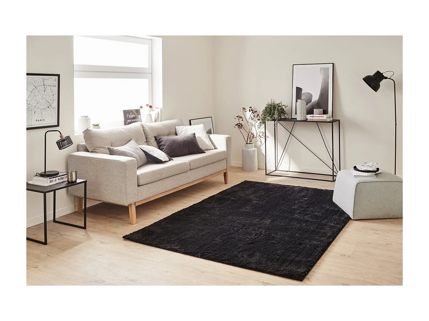 Tapis tissé Intérieur Cosy Uni - 80 x 150 cm