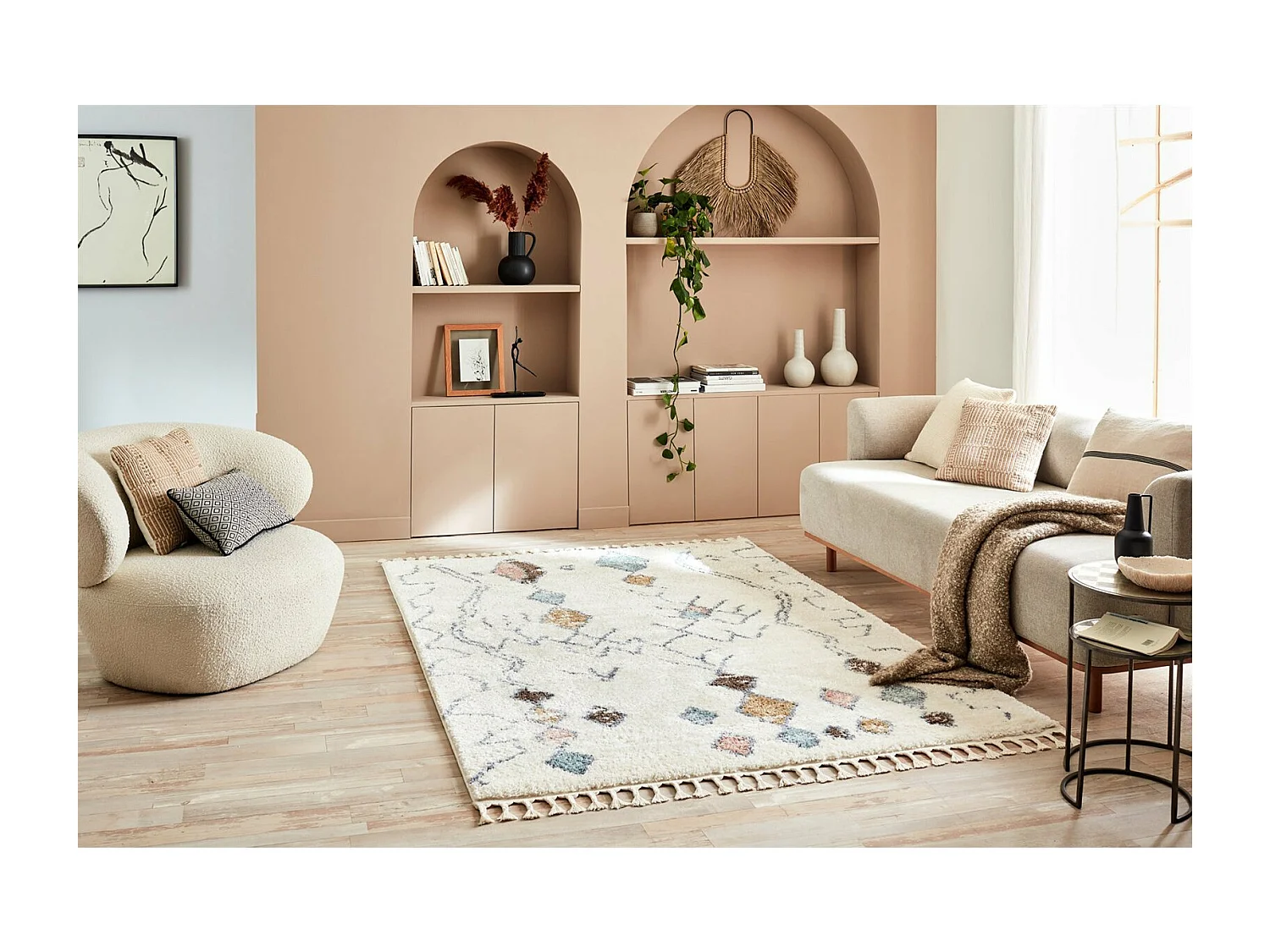 Tapis tissé Intérieur Delya Berbère - 160 x 230 cm