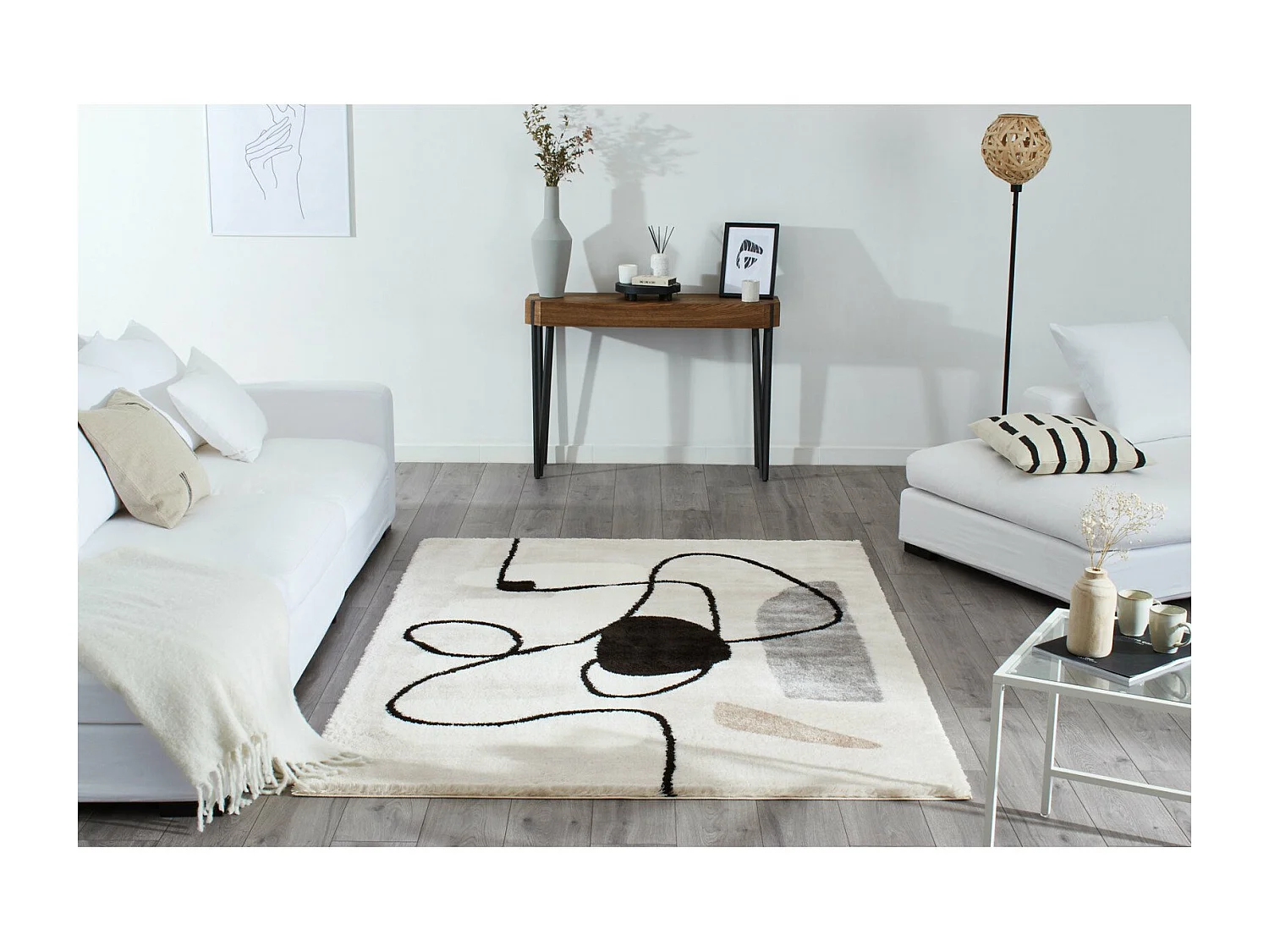 Tapis tissé Intérieur Lasso Géométrique - 160 x 230 cm