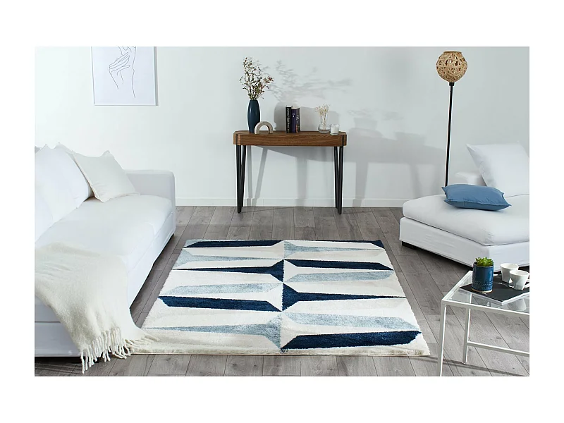 Tapis tissé Intérieur Karena Géométrique - 160 x 230 cm