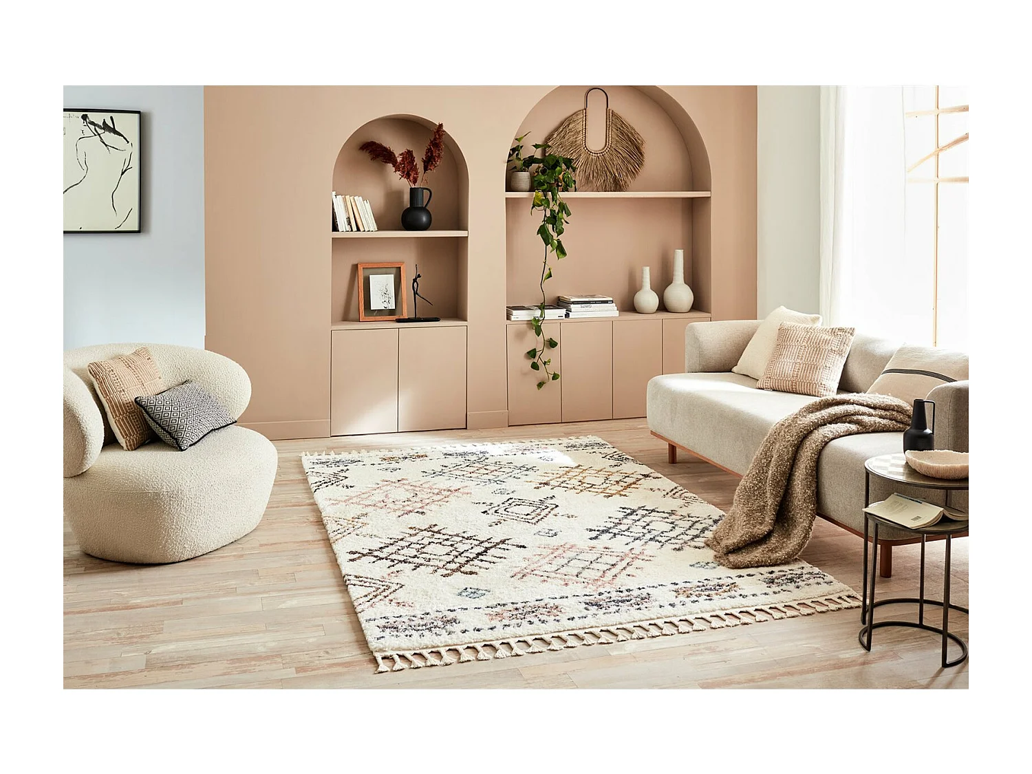 Tapis tissé Intérieur Delya Berbère - 160 x 230 cm