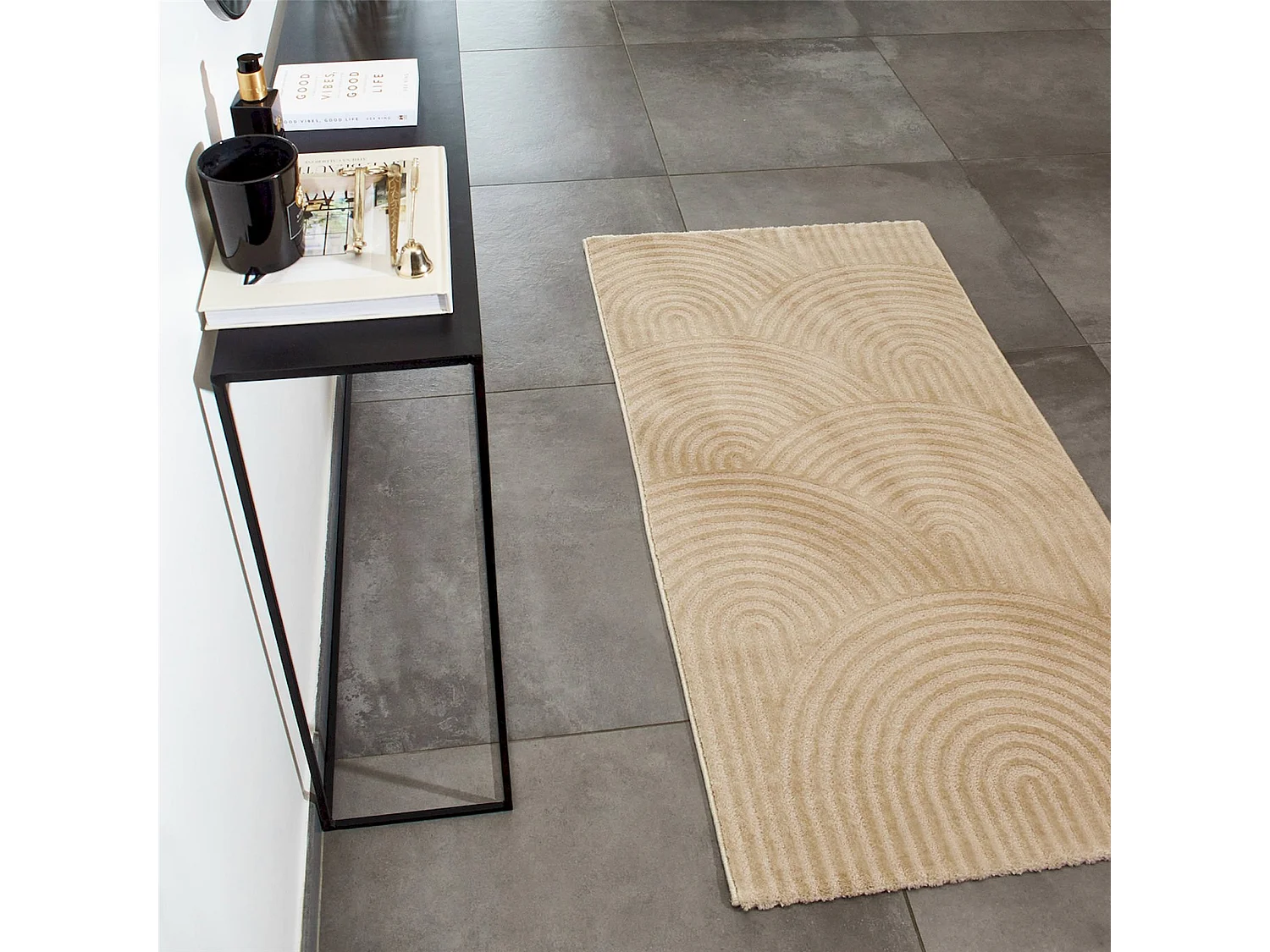 Tapis tissé Intérieur Bianca Graphique - 80 x 150 cm