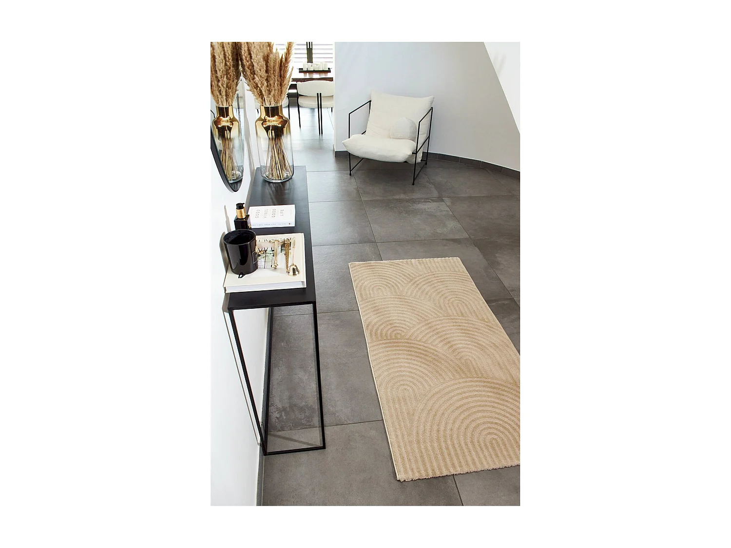 Tapis tissé Intérieur Bianca Graphique - 80 x 150 cm