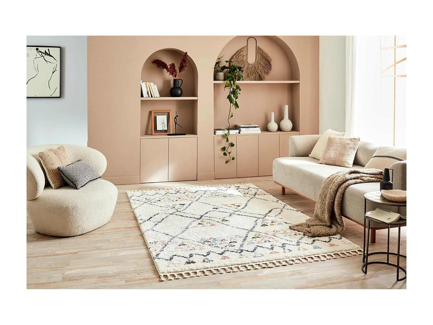 Tapis tissé Intérieur Delya Berbère - 200 x 290 cm