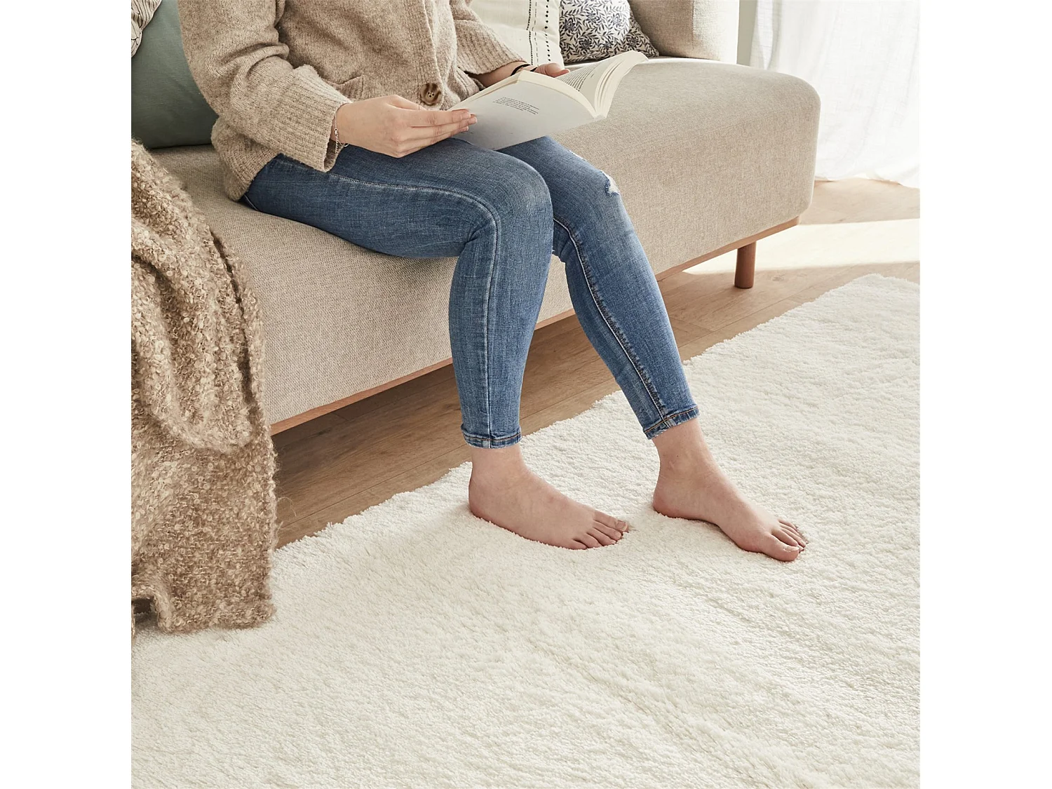 Tapis tissé Intérieur Cosy Uni - 80 x 150 cm