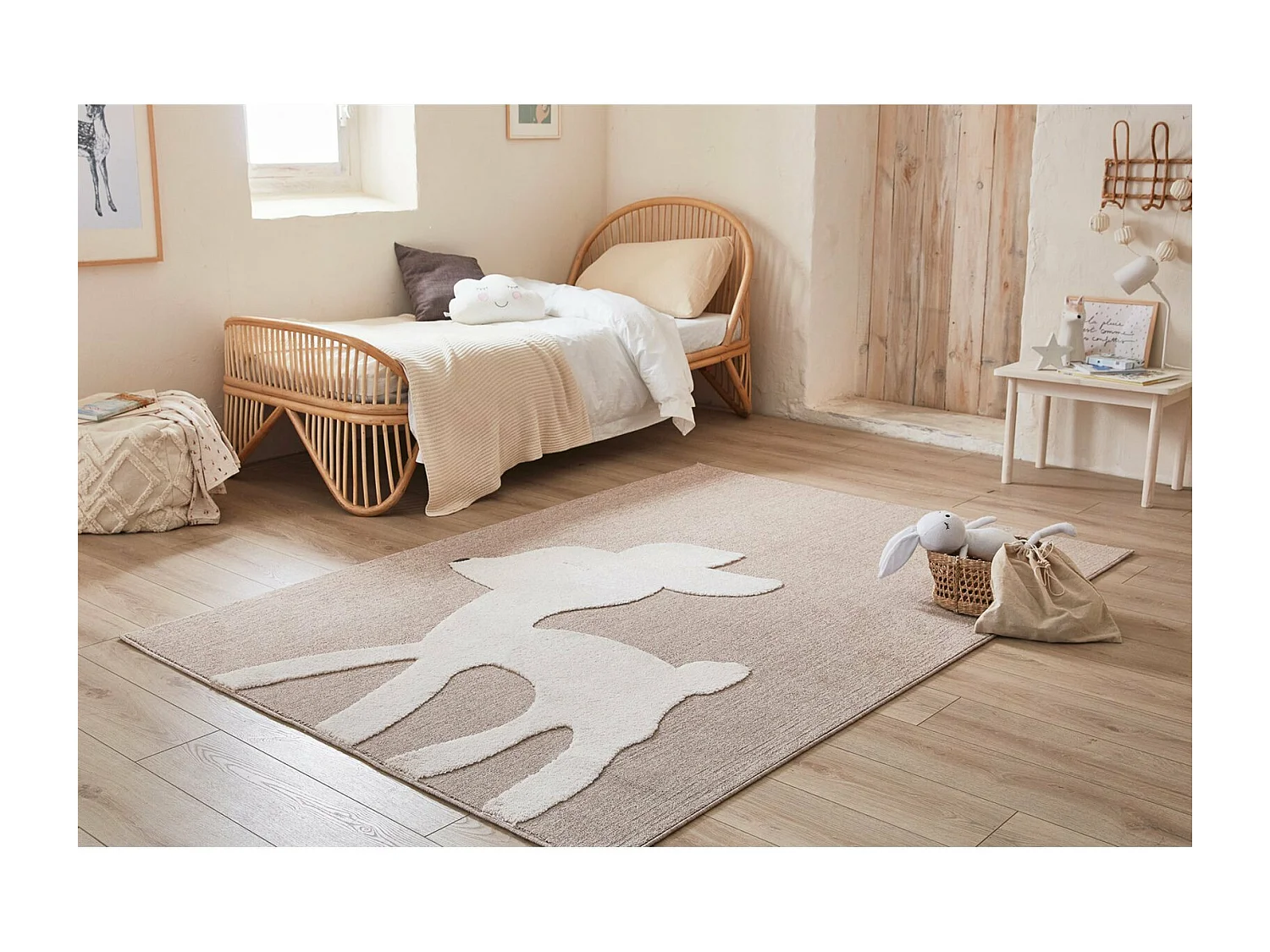 Tapis tissé Intérieur Bambi Biche - 80 x 150 cm