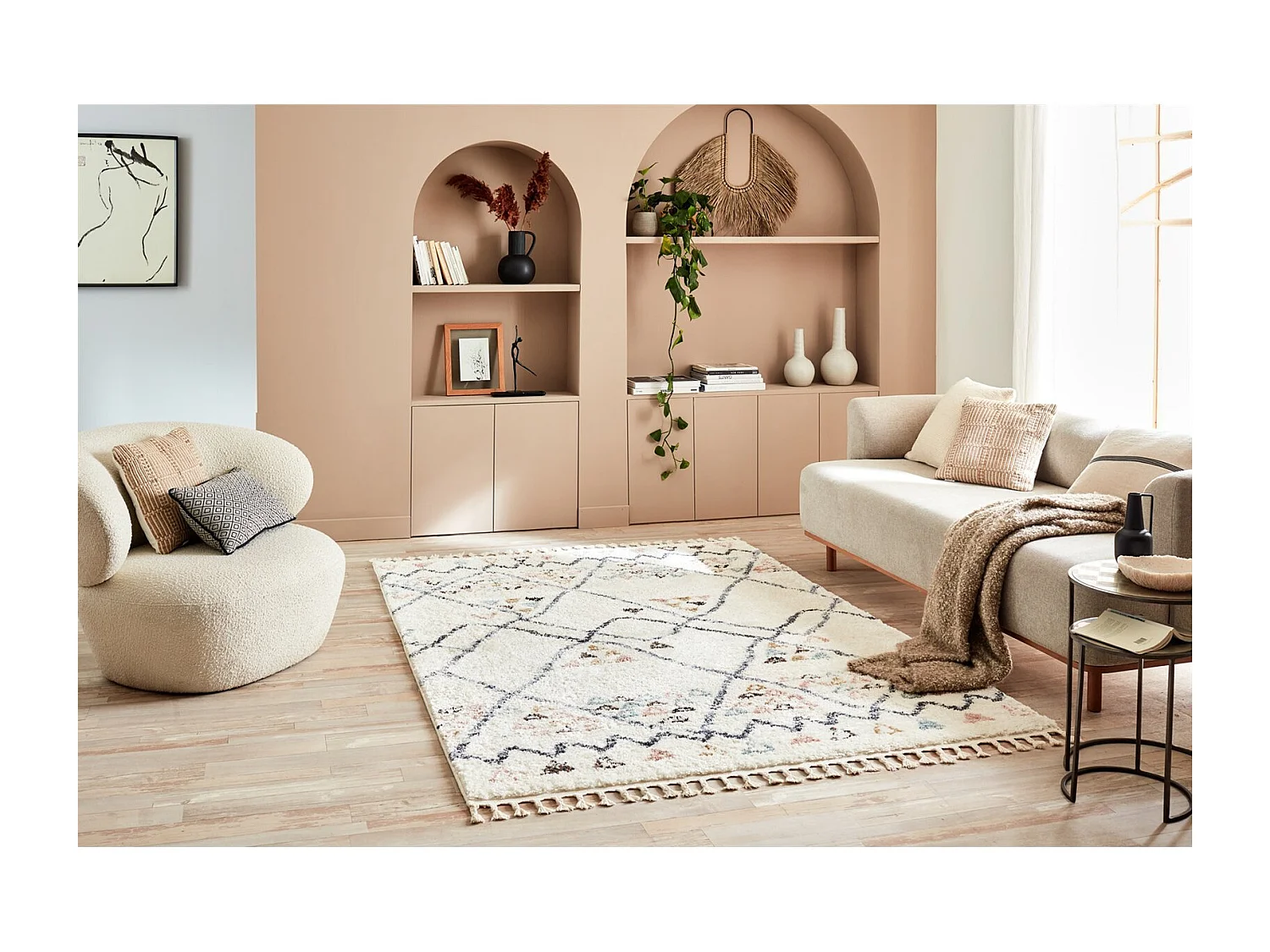 Tapis tissé Intérieur Delya Berbère - 160 x 230 cm