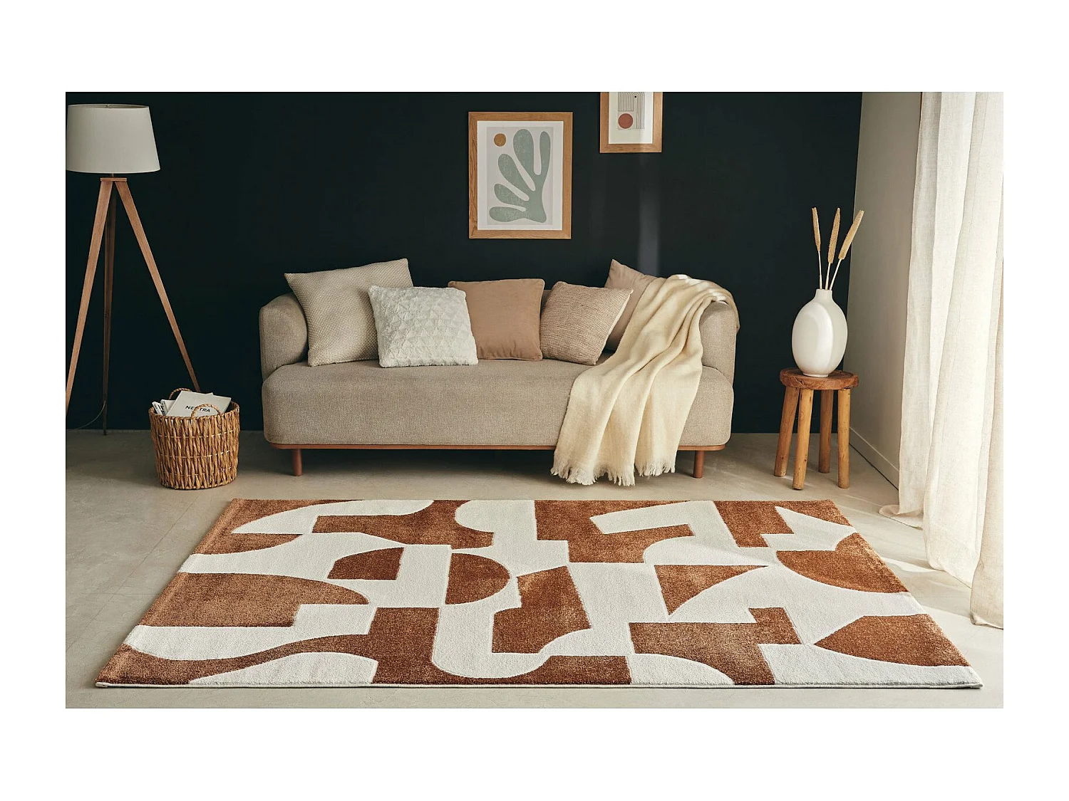 Tapis tissé Intérieur Memphis Moderne - 160 x 230 cm
