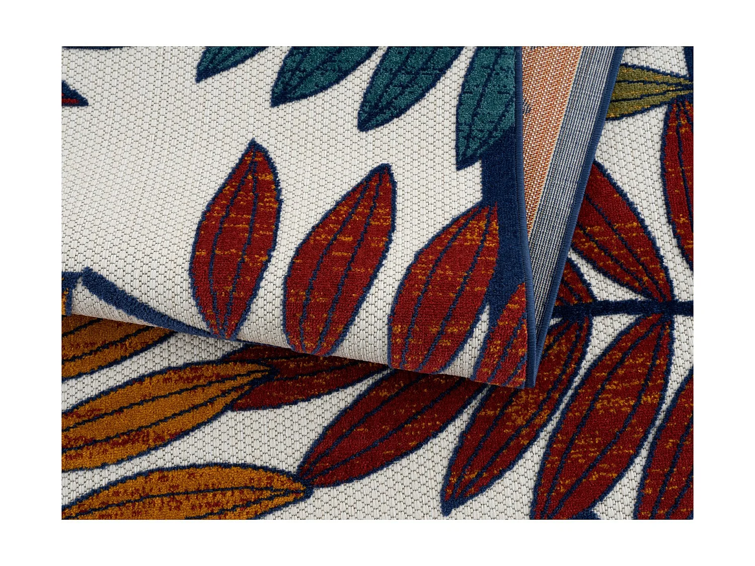 Tapis tissé extérieur intérieur Cabana Feuille - 160 x 230 cm