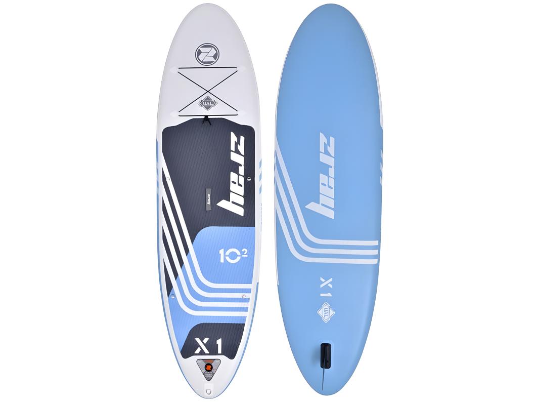 Pagaia SUP gonfiabile X-Rider 10'2 Zray 310x81x15cm (10"2'x32 "x6") - Blu - Cucitura a goccia - Confezione completa - Max 125kg - 259L