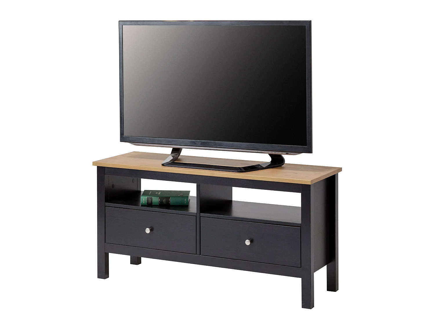 Meuble TV Vesa, Noir/Marron